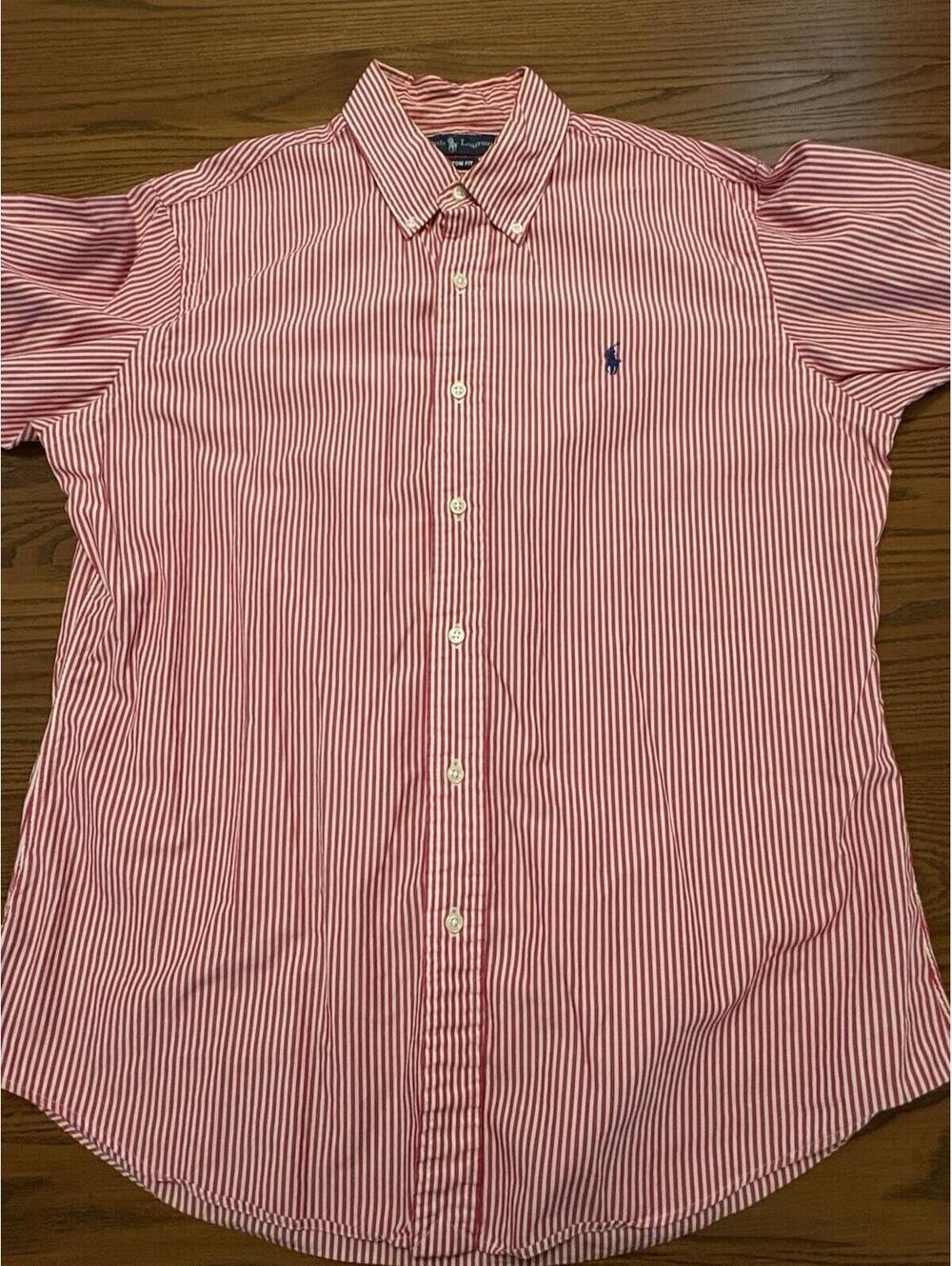 Ralph Lauren Men's Custom Fit Long Sleeve Button-Down Shirt Large - Picture 6 of 9